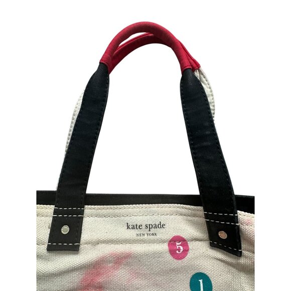 KATE SPADE Uptown Downtown Canvas Tote Shoulder Bag - Picture 4 of 10